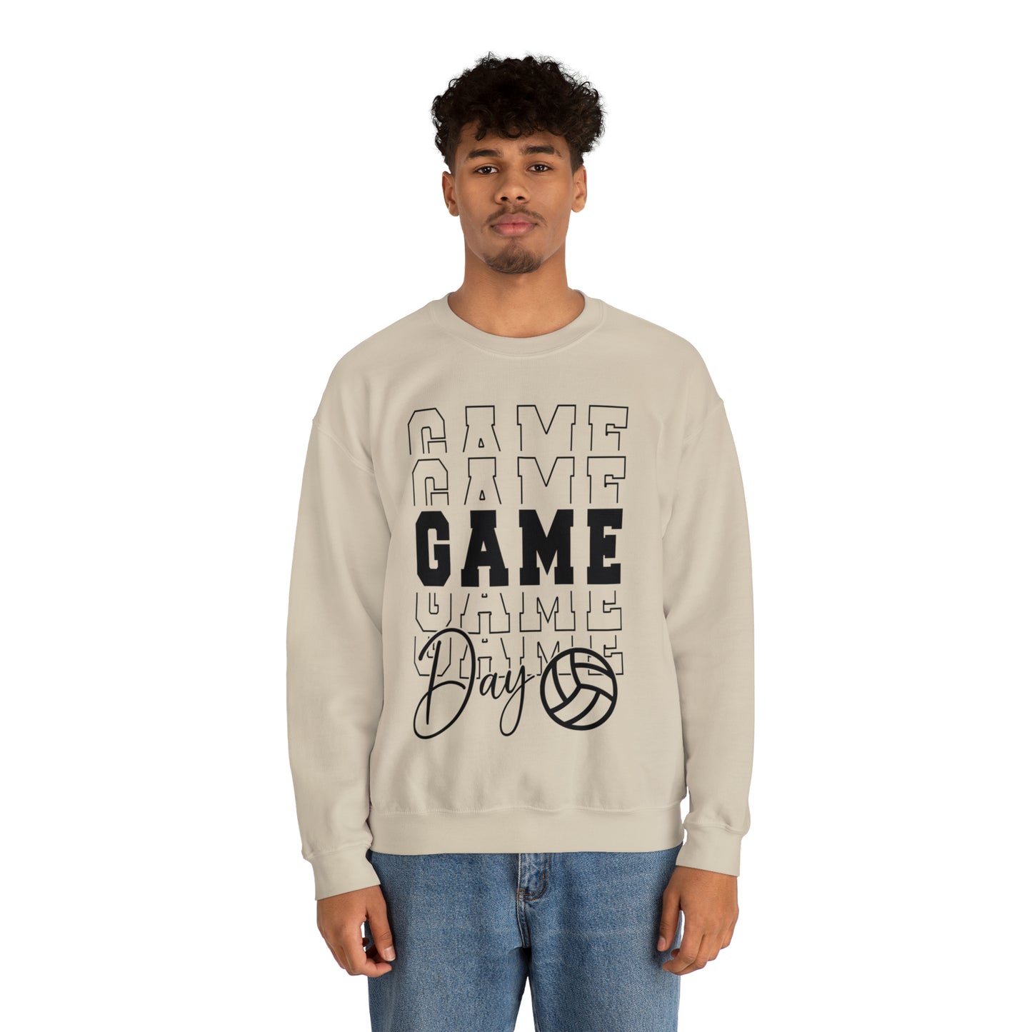 Volleyball Game Day Crewneck Sweatshirt