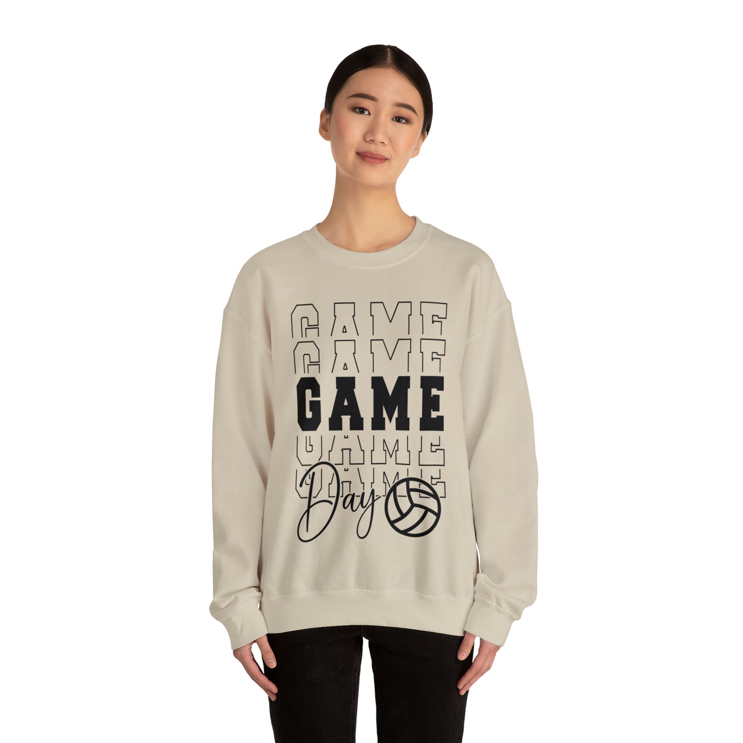 Volleyball Game Day Crewneck Sweatshirt