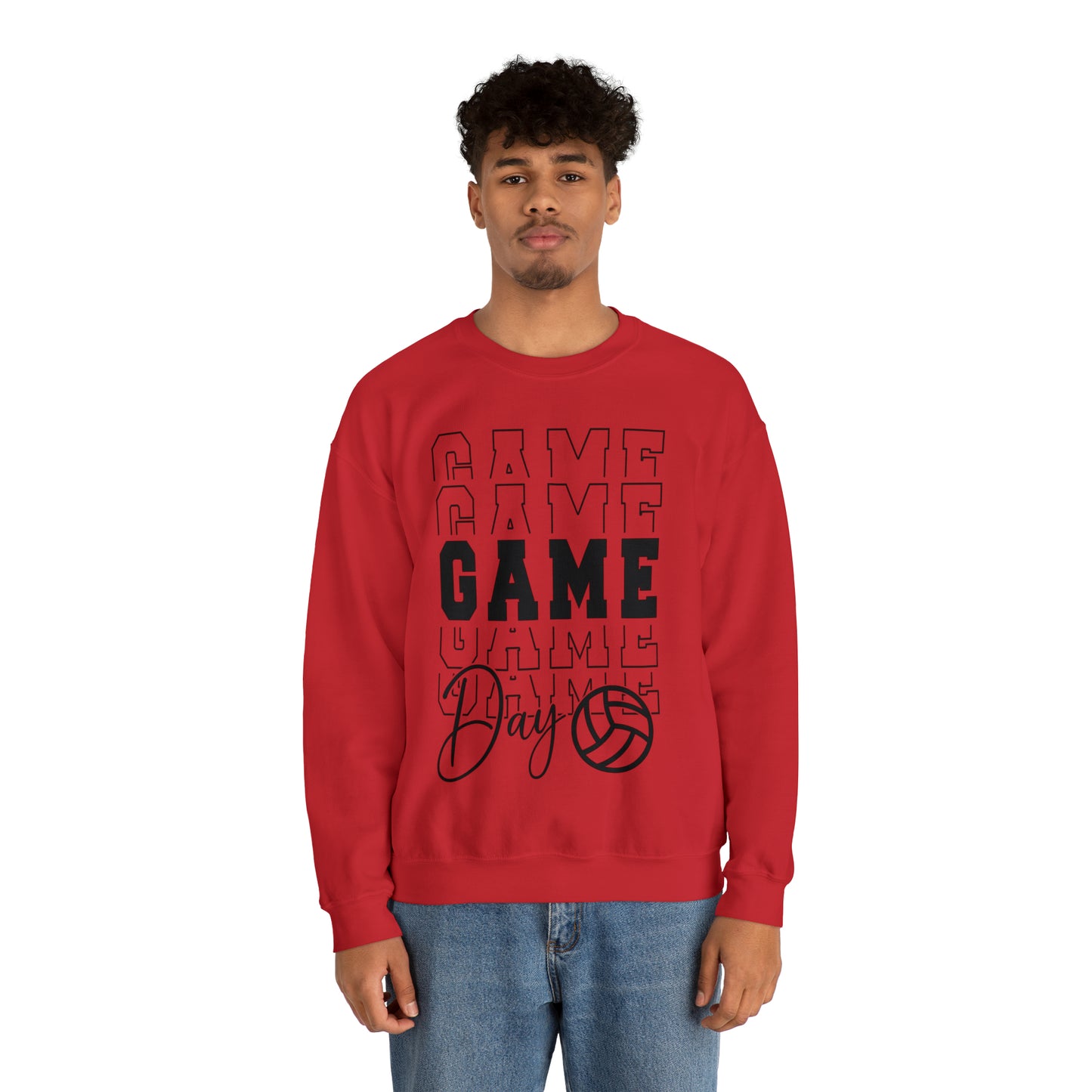 Volleyball Game Day Crewneck Sweatshirt