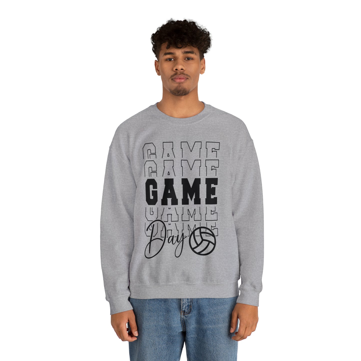 Volleyball Game Day Crewneck Sweatshirt