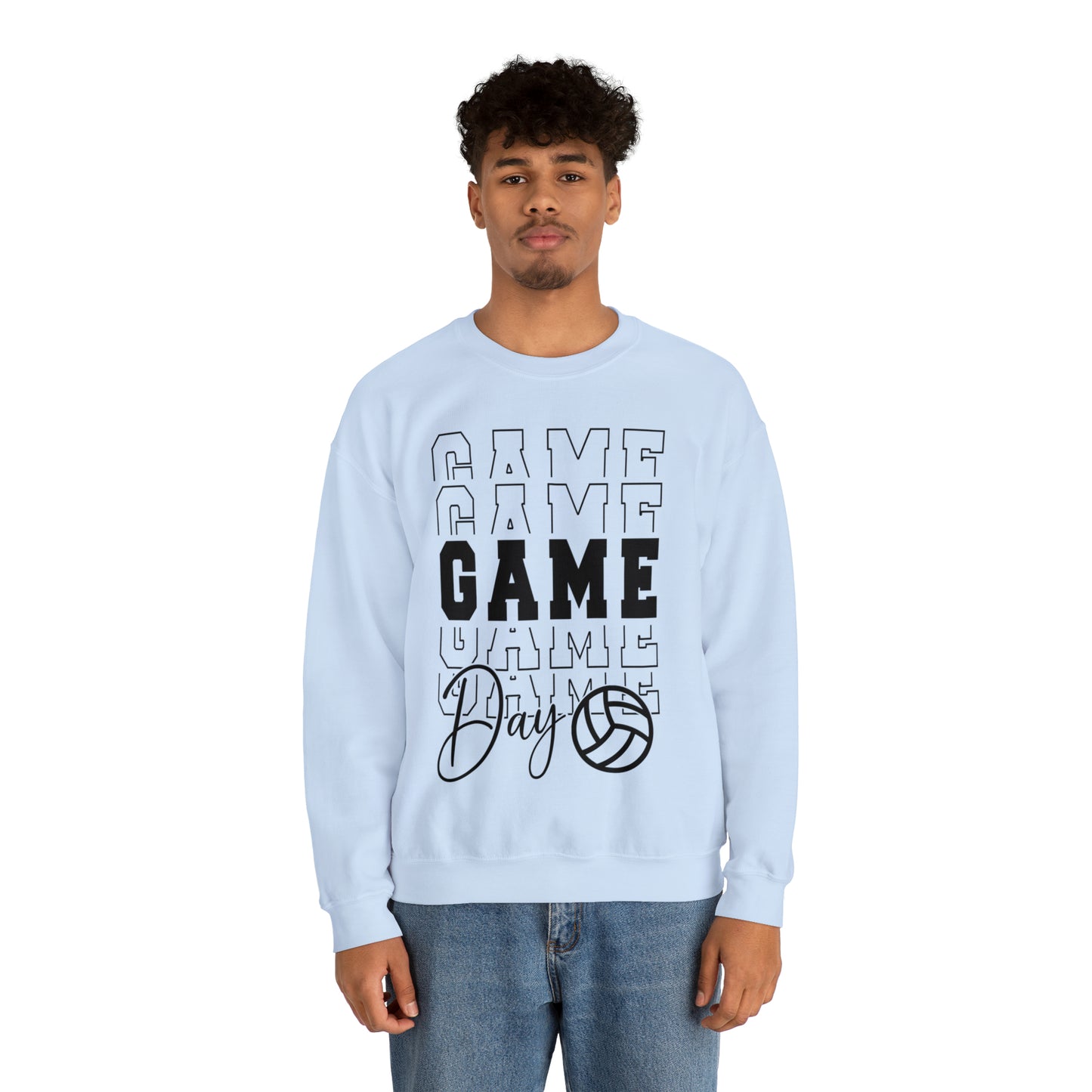 Volleyball Game Day Crewneck Sweatshirt