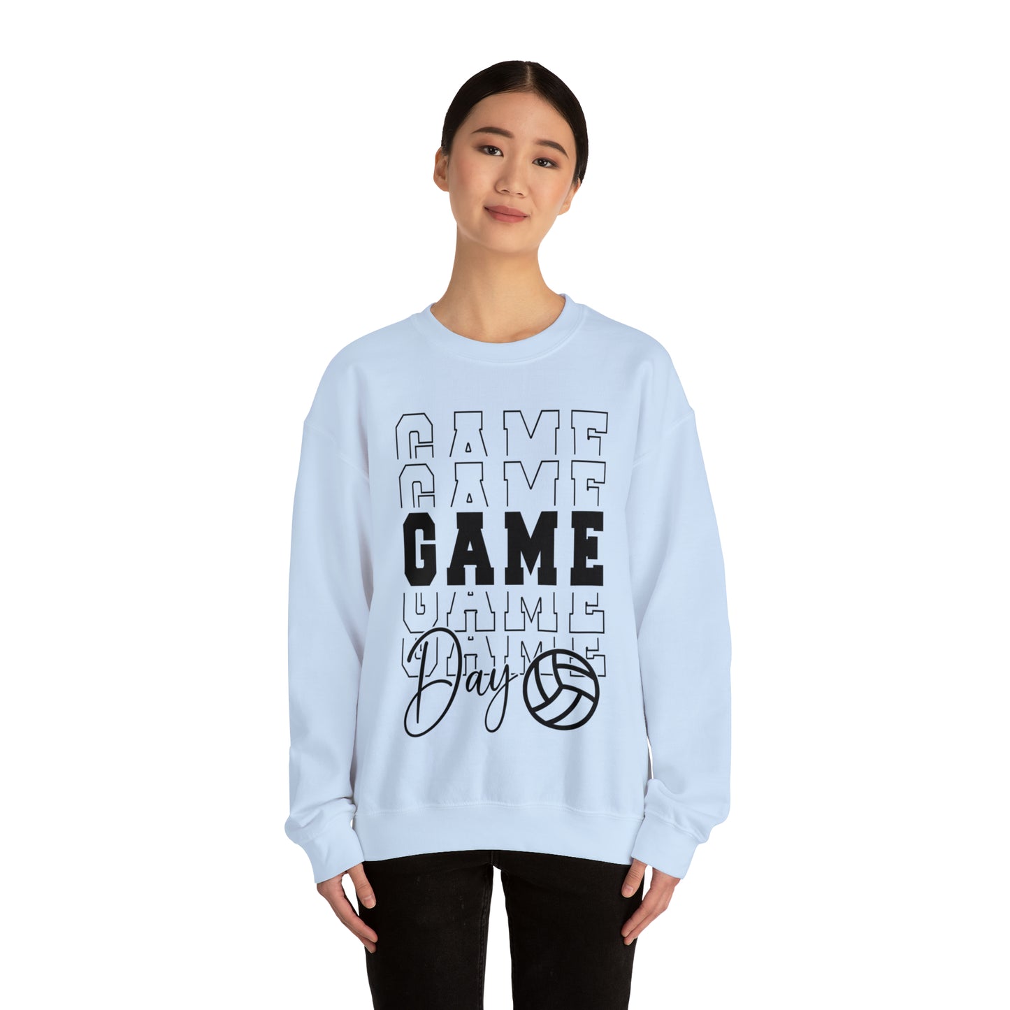 Volleyball Game Day Crewneck Sweatshirt
