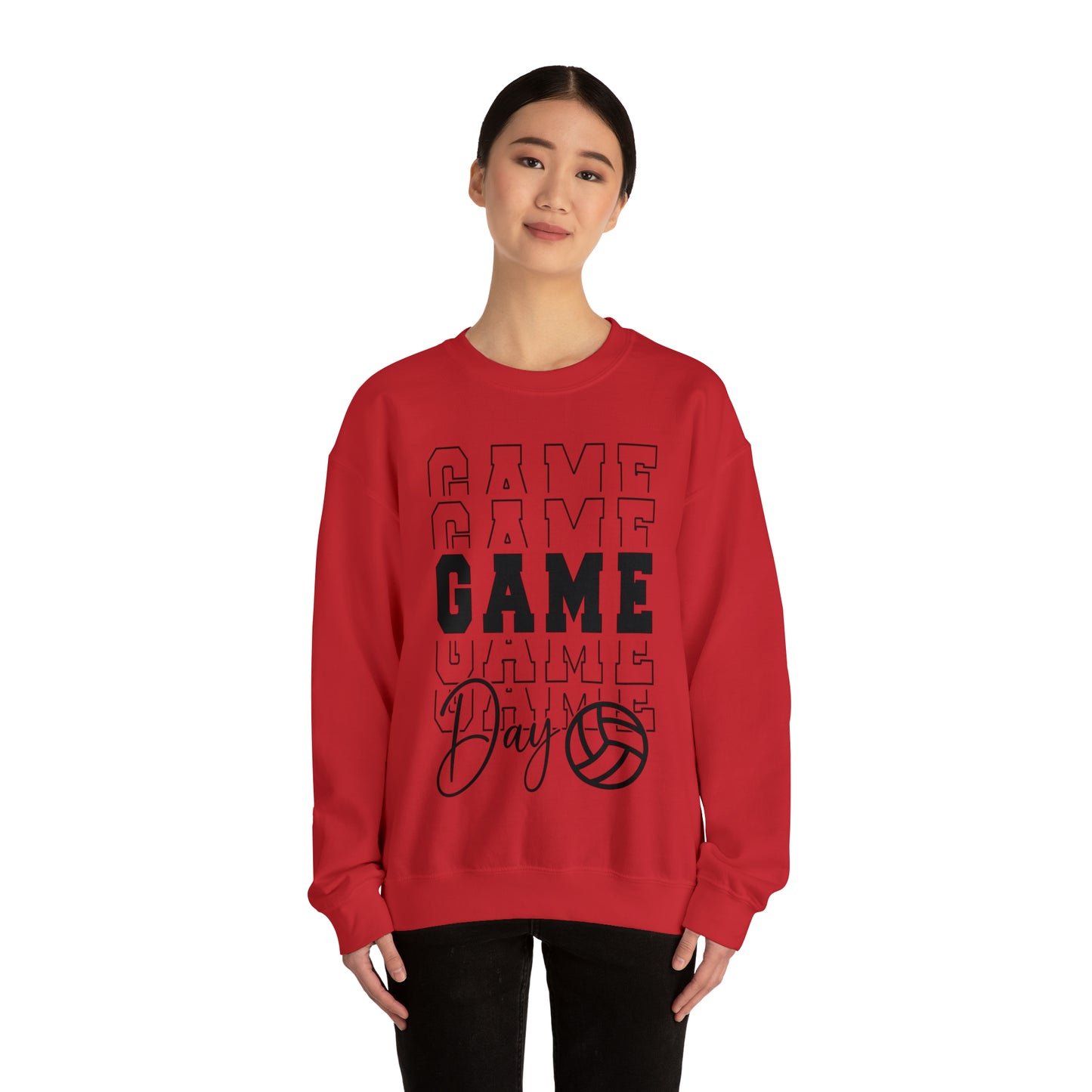 Volleyball Game Day Crewneck Sweatshirt