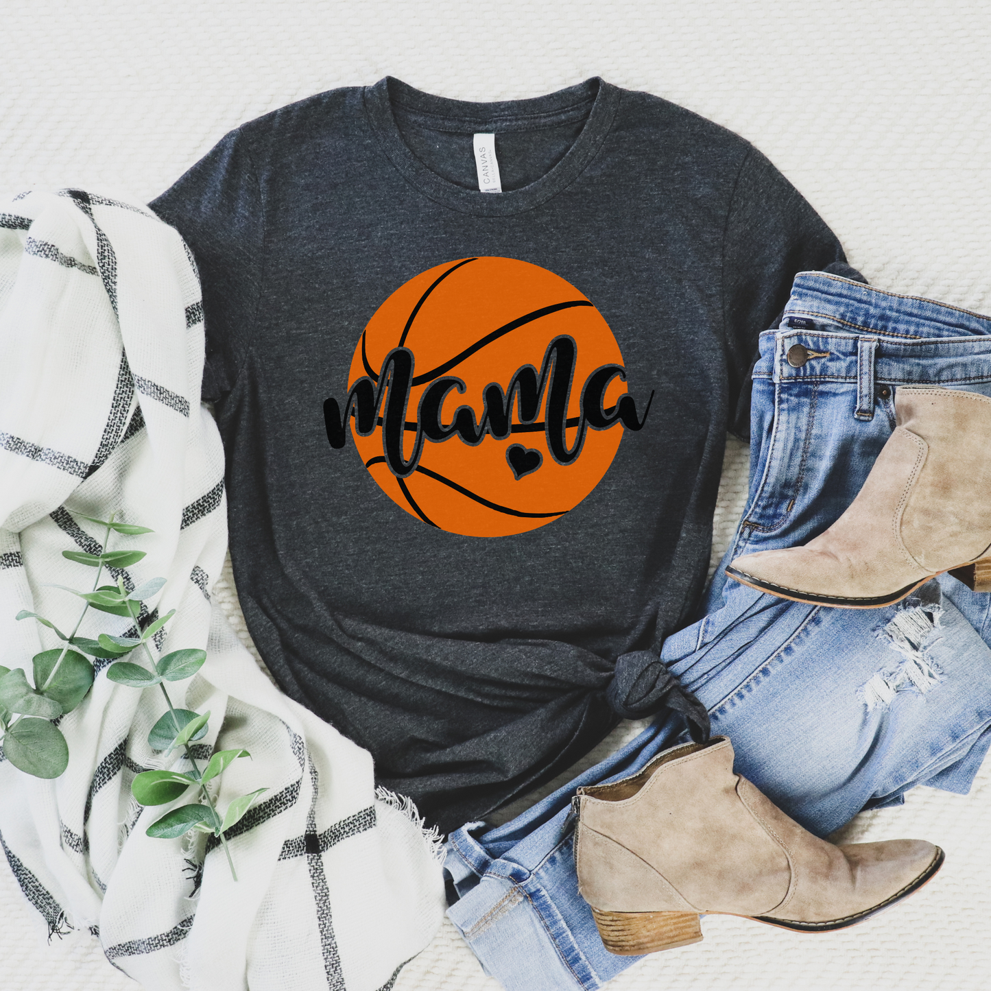 Basketball Mama Heart
