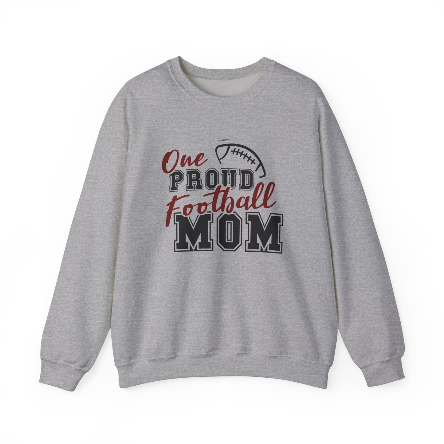 One Proud Football Mom Crewneck Sweatshirt