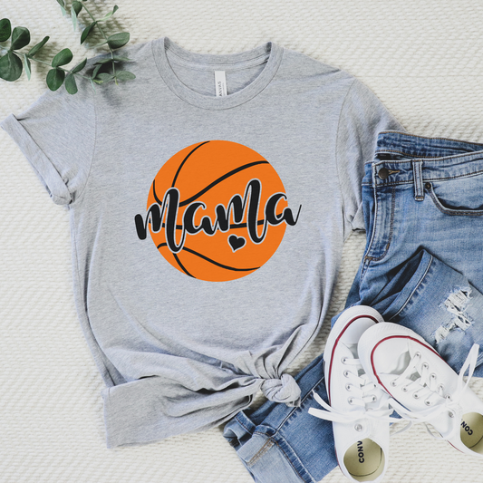 Basketball Mama Heart Tee