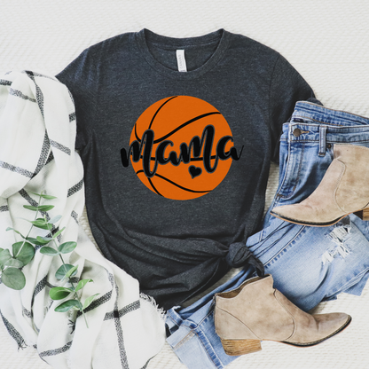 Basketball Mama Heart Tee